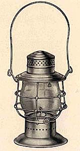 CCC & StL Adams & Westlake #39 Double Guard Wire Railroad Lantern PAT'D  1895